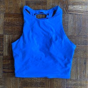 ALO Yoga Cobalt High-Neck Sports Bra